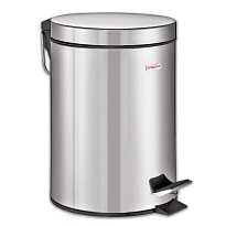 Ведро-контейнер для мусора (урна) с педалью LAIMA Classic, 12 л, зеркальное, нержавеющая сталь, со съемным внутренним ведром в Евпатории