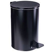 Ведро для мусора с педалью, усиленное, Титан, 10 л, черное, оцинкованная сталь в Евпатории Ведро для мусора с педалью, усиленное, Титан, 10 л, черное, оцинкованная сталь в Евпатории