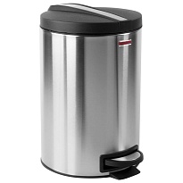 Ведро-контейнер для мусора (урна) с педалью LAIMA Modern, 12 л, матовое, нержавеющая сталь, со съемным внутренним ведром в Евпатории