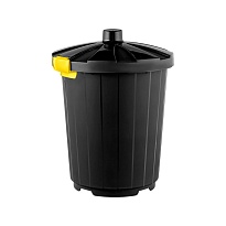 Мусорный бак с крышкой 105 л темно-серый 105 темно-серый в Евпатории