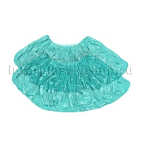 Бахилы бирюзовые 2000 шт (1000 пар), 16 мкм, однослойные, с одной резинкой, Эконом в Евпатории