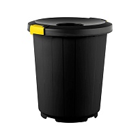 Мусорный бак с крышкой - воронкой 105 л темно-серый 105 темно-серый в Евпатории