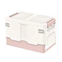 Ящик пластиковый складной белый, дно розовое, 370х240х240 мм в Евпатории Ящик пластиковый складной белый, дно розовое, 370х240х240 мм в Евпатории