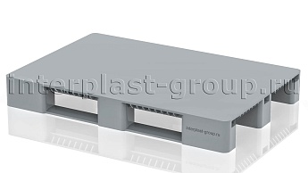 Поддон пластиковый сплошной без бортиков серый в Евпатории