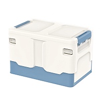 Ящик пластиковый складной белый, дно синее, 370х240х240 мм в Евпатории Ящик пластиковый складной белый, дно синее, 370х240х240 мм в Евпатории