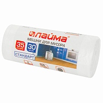 Мешки для мусора 35 л, белые, в рулоне 30 шт., ПНД, 6 мкм, 550х480 мм, LAIMA, 605538 в Евпатории Мешки для мусора 35 л, белые, в рулоне 30 шт., ПНД, 6 мкм, 550х480 мм, LAIMA, 605538 в Евпатории