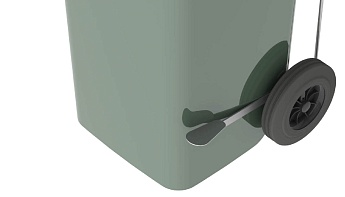 Педаль для мусорного контейнера 240 л.  серый в Евпатории